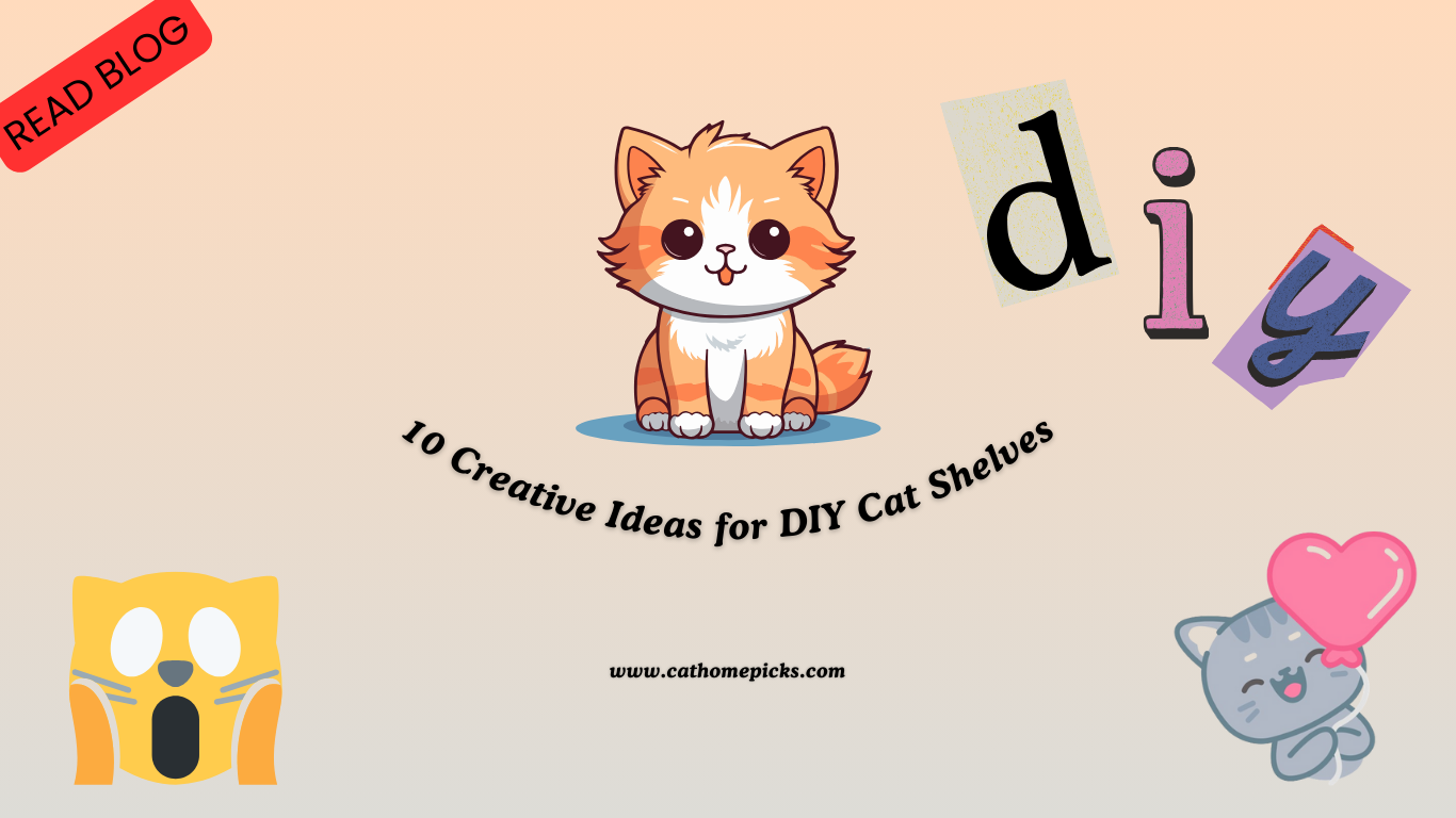 10 Creative Ideas for DIY Cat Shelves : Stylish and Feline-Friendly